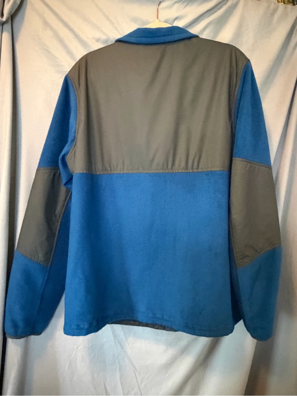 Columbia Men's Royal Blue Fleece Full Zip Jacket with Dark Gray Panels, sz Large - Picture 4 of 8
